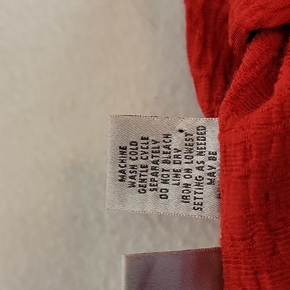 Chico's Women's Red Long Sleeve Snap Button Blazer, 2 - Picture 7 of 7